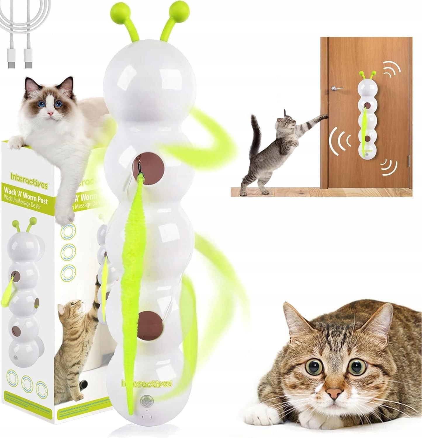 Zabawka interaktywna uciekający robak